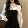 thumbnail image 4 of kurtrusly Faux Col Demi-Blouse Chemise Robe Mode Col Détachable Filles Blanc TTG TTG 1Set, 4 of 6