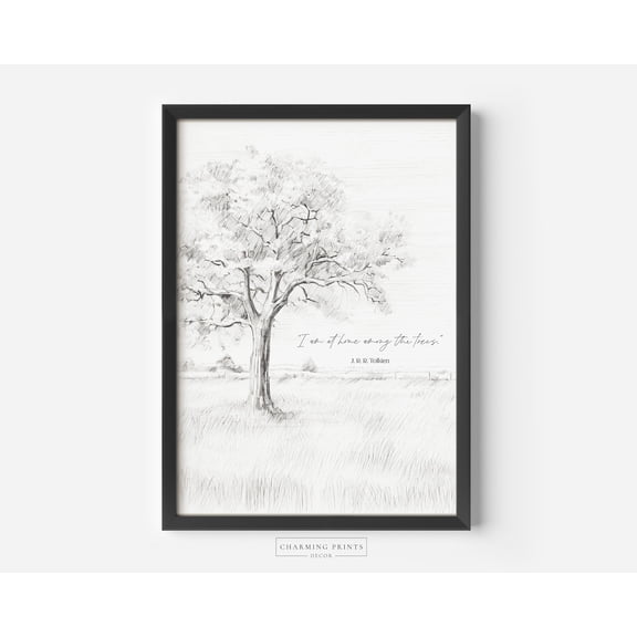 Tolkien Home Among The Trees Poster, Unframed Size 8x12