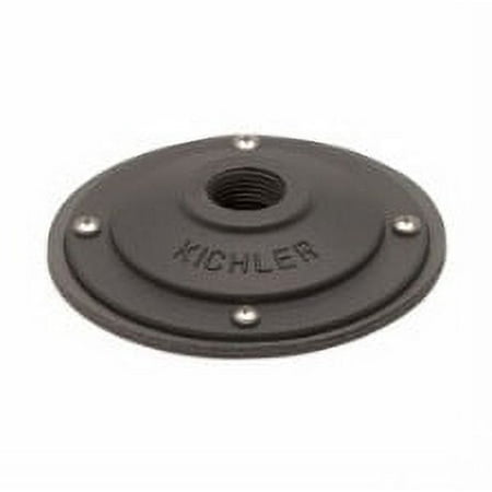 Kichler 15601 Surface Mounting Flange For 12V Or 120V Landscape Fixtures - Black