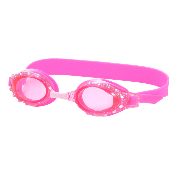 Youth Rhinestone Swim Goggle Pink