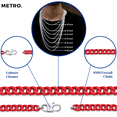 thumbnail image 5 of Metro Jewelry Stainless Steel Red Acrylic Thick Franco Chain Necklace for Men 5 mm Wide 26 Inches Lobster Claw, 5 of 5