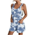 thumbnail image 1 of Shorts pour Femmes Décontractés d'Été, Shorts pour Femmes pour l'Été, Camisole Imprimée Décontractée pour Femmes, Combishort pour Femmes Décontracté d'Été, 1 of 5