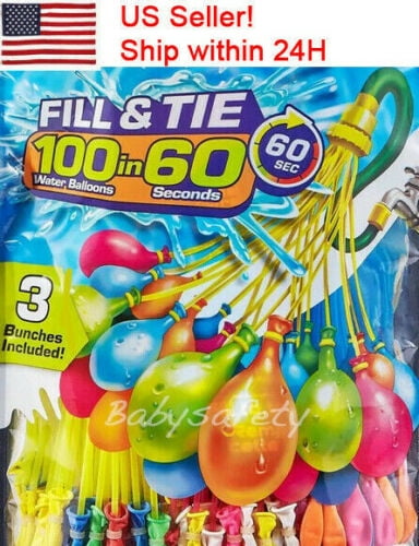 6pack 666 Pcs 18 Bunch Self-Sealing Water Balloons style Water Balloons self tie
