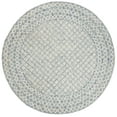 thumbnail image 2 of SAFAVIEH Abstract Ryder Abstract Wool Area Rug, Blue/Ivory, 8' x 8' Round, 2 of 8