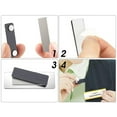 thumbnail image 3 of 12-pack magnetic name tags self-adhesive magnetic name tags clothing metal name badge holder with 2-point magnet for ID card holder labeling, 3 of 5