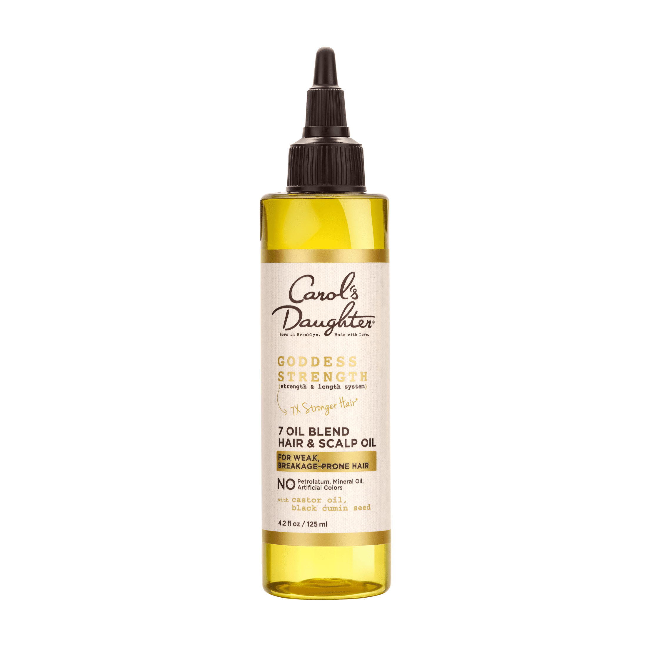 Carol's Daughter Goddess Strength Castor Hair Oil for with All Hair Types, 4.2 fl oz