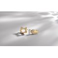 thumbnail image 4 of Versión coreana de pendientes de espina de pez y gato de plata esterlina s925, lindos pendientes de oro asimétricos con diamantes, 4 of 6