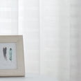 thumbnail image 3 of Fragrantex Semi Sheer Off White Curtain Striped Curtains 108 inch Length for Living Room Extra Long Farmhouse Window Drape Grommet Top,Off-White 40"Wx108"L,2 Piece, 3 of 6