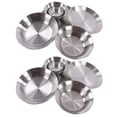 thumbnail image 4 of Camping 12pcs Camping Dinnerware Set Stainless Steel Camping Plates Bowls Set with Storage Bag for Outdoor Hiking Camping, 4 of 7