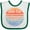 White and Green, variant on Inktastic Lake Erie Distressed Retro Sunset Boys or Girls Baby Bib