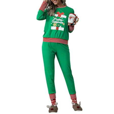 

LAPA Women Christmas Long Sleeve Pajamas Set Holiday Sleepwear