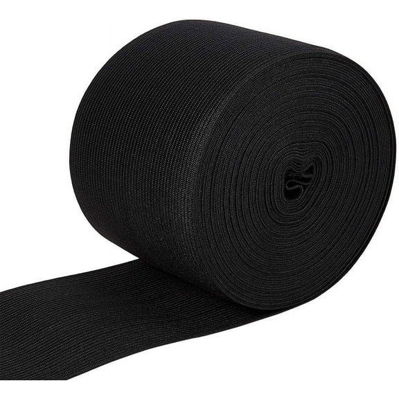 3 Inchx 8.5 Yards Knit Elastic Band Flat Stretch Elastic Band for DIY Sewing Project Waist Band Making Black