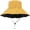 Yellow, variant on CoCopeaunts Women Bucket Hat Large Wide Brim Outdoor Sun Protection Folding Summer Bucket Cap for Women Adjustable Lace-Up