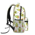 thumbnail image 3 of Rocae Avocado Playing Music Print Lightweight Casual Backpack Travel Hiking Backpack Carry on Laptop Backpack, 3 of 5