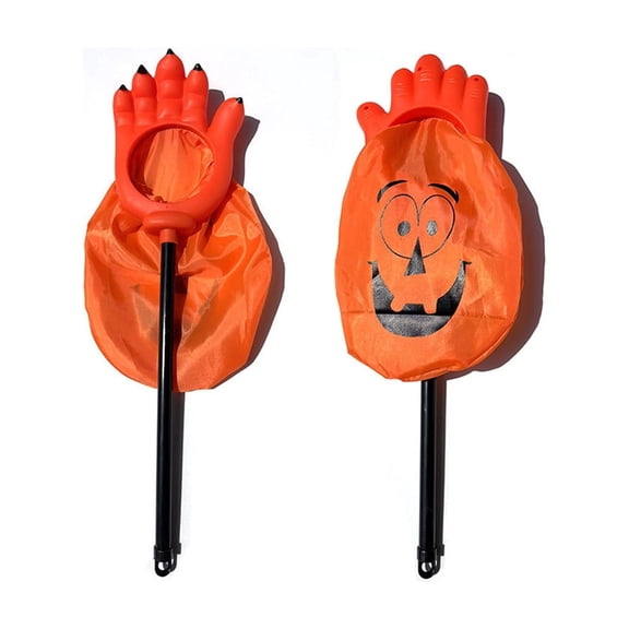 Halloween Candy Bag with Handle – Spacious Trick - or - Treat Storage, Festive Party Prop & Decoration, Comfortable Grip, Multi - Use Halloween Costume Accessory,Orange A