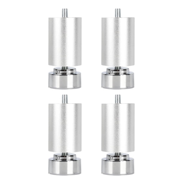 4 patas de mesa M10 para muebles, patas de sofá de aleación, rosca M10 para marco de cama. Argenta 12cm