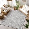 thumbnail image 3 of Pentantan 8'x10' Area Rugs, Washable Vintage Boho Rugs for Living Room, Retro Soft Indoor Carpet for Bedroom, Dining Room, Office, Gray, 3 of 9