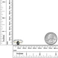 thumbnail image 6 of Gem Stone King 10K Two Tone Gold Green Mystic Topaz and Lab Grown Diamond Engagement Ring for Women | 1.20 Cttw | Oval 7X5MM | Gemstone November Birthstone | Size 8, 6 of 6