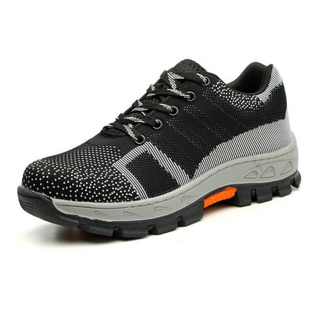 

Duretiony Men Mesh Breathable Shockproof Shoes Labor Insurance Outdoor Safety Sneakers New