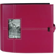 All My Memories Urban Postbound Album 12''X12'', Raspberry
