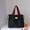 Black, variant on Women's Tote Bag Large Capacity Durable Shoulder Handbag Ideal For Shopping Casual Daily Use And Versatile Outings