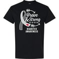 thumbnail image 3 of Inktastic Diabetes Awareness Brave and Strong T-Shirt, 3 of 5