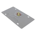 thumbnail image 3 of Cadillac Dual Logo License Plate (Silver On Chrome), 3 of 3