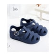 thumbnail image 2 of hirigin Kids Girls Boys Casual Sandals, Solid Color Hollow-Out Soft Sole Non-Slip Flat Shoes, 2 of 7