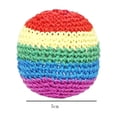 thumbnail image 2 of Handmade Crocheted Hackys Footbag Sacks,1Pcs Assorted Foot Bag Crochet Hackys for Adults, Juggling Balls for Beginners, Punching Bag Sacks, Stress Relief Toss Outdoor Party Games Gifts, 2 of 7