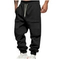thumbnail image 2 of Gamivast Cargo Joggers Men Hiking Straight Leg Athletic Sweatpants with Multiple Pockets Drawstring Baggy Elastic High Waist Gym Pants Casual Work Cuffed Pants, 2 of 6