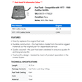 thumbnail image 2 of Fuel Tank - Compatible with 1977 - 1980 Cadillac DeVille 1978 1979, 2 of 2