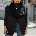 thumbnail image 3 of Women Quilted Vest Patchwork Sleeveless Jacket Open Front Cardigan, 3 of 9