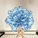 thumbnail image 1 of 50 * 50 cm flor grande peonía forma especial estilo nacional baño entrada cuarto de ducha decoración de la cocina alfombra de piso de barro de diatomeas antideslizante absorbente de agua, 1 of 2