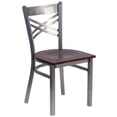thumbnail image 6 of Flash Furniture Clear X Chair-Wal Seat,PK2 2-XU-6FOB-CLR-WALW-GG, 6 of 8