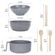 thumbnail image 2 of Juego de tazones para ramen RORBAM Gris para microondas, libre de BPA y apto para lavavajillas, 2 of 6