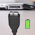 thumbnail image 4 of USB 3.0 A to Micro B Adapter Cable USB 2.0 Power Supply Cord for Hard Disk SSD,Black, 4 of 7