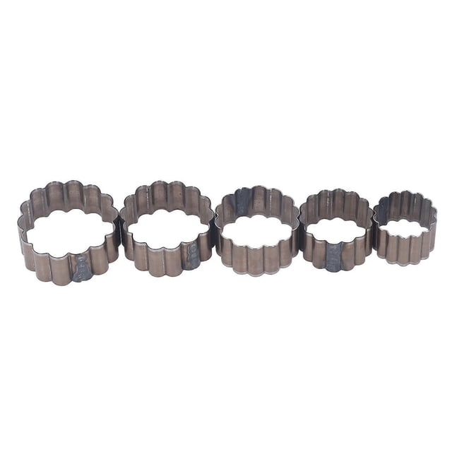 Lot de 5 matrices de découpe pour cuir, alliage d'acier, forme de fleur, poinçonnage manuel, pour bricolage, artisanat