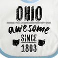 thumbnail image 4 of Inktastic Ohio Awesome Since 1803 Boys or Girls Baby Bib, 4 of 4