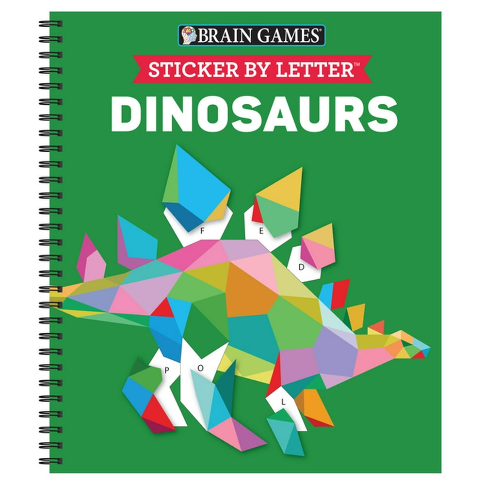 Brain Games Sticker by Letter Brain Games Sticker by Letter Dinosaurs (Sticker Puzzles