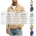 thumbnail image 3 of Men's Winter Warm Casual Jacket with Zipper Pockets Stand Collar Zip Up Golf Jackets Coat Windbreaker, 3 of 5