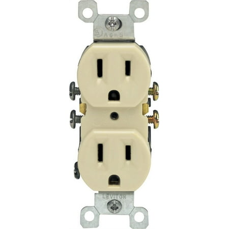 Leviton Ivory Duplex Receptacle Outlet NEMA 5-15R 5-15 15A 125V 5320-I Boxed