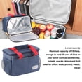 thumbnail image 4 of Bolsa de Almuerzo Aislada Papel de Aluminio Grueso de 15 L Caja de Almuerzo Reutilizable Portátil de Gran Capacidad Correa de Hombro Ajustable para Oficina Hogar Escuela ANGGREK Otros, 4 of 8