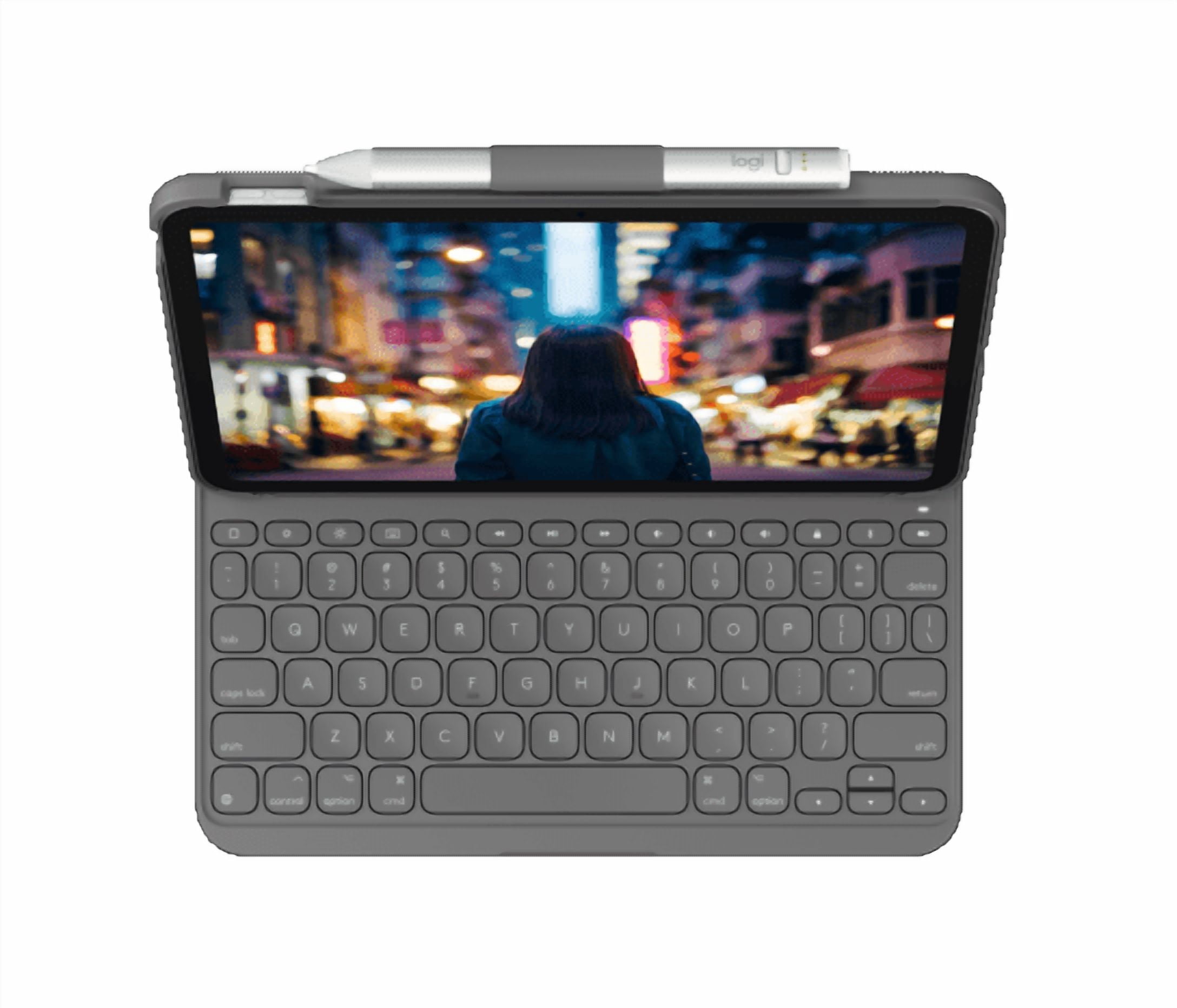LOGITECH SLIM FOLIO 10.9 APPLE IPAD 10TH GEN CARRYING CASE - OXFORD GRAY