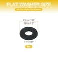 thumbnail image 2 of Uxcell Nylon Flat Washers Plastic Sealing Flat Round Washer Spacer Gaskets for Plumbing Faucet Hose Black M4x10x1mm 120Pcs, 2 of 7