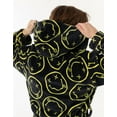 thumbnail image 4 of Nirvana Mens Black Hooded Bathrobe, 4 of 7