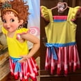 thumbnail image 3 of Disfraz De Fancy Nancy Para Niños Niña Vestido De Manga Corta Con Pantalones Máscara Navidad Halloween Cosplay Conjunto Completo Regalo De Cumpleaños Ropa De Fiesta, 3 of 4