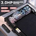 thumbnail image 3 of Kismom Walking Pad with 6% Incline,3.0HP Under Desk Treadmill for Home Office, Mini Portable Walking Running Machine Slim Compact Motorized Electric Treadmill with 300 lbs Capacity, 3 of 6