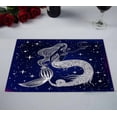 thumbnail image 2 of PKQWTM Beautiful Mermaid With Moon In Her Hands Kitchen Dining Table Mats Placemats Size 12x18 Inches, Set of 2 Pieces, 2 of 2