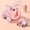 Pink, variant on Orange Cute Orange Animal Catapult Car Toy For Kids Mini Inertia Friction Powered Vehicle Parent Child Play