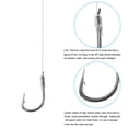 thumbnail image 4 of Uxcell 3# Ganchos de Pesca Pequeños con Línea de 36cm, Rigs de Gancho Doble de 0.32x0.2 Pulgadas con Espinas, Tono Plateado 20Pcs, 4 of 5